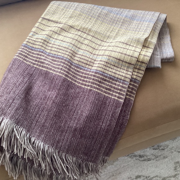 Beautiful Vintage Faribo wool blanket..gorgeous colors plaid